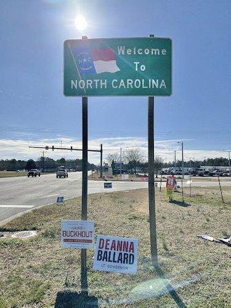 Welcome to North Carolina Sign