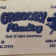 Gregory Plumbing service