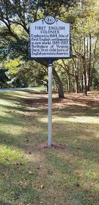First English Colonies Historical Marker